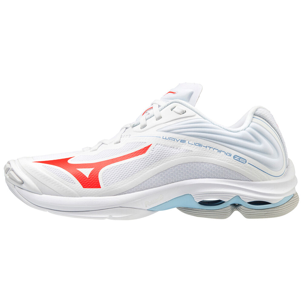 Scarpe Pallavolo Mizuno Wave Lightning Z6 Donna - Bianche/Blu - 41579-AYPS